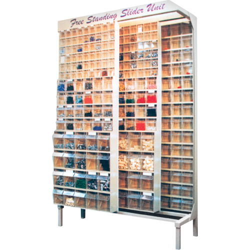SYST&egrave;ME COULISSANT A/56BACS16"PX74"HX48"LA, 48" la x 18" p x 77" h, 56 bacs Mukwa Safety Services