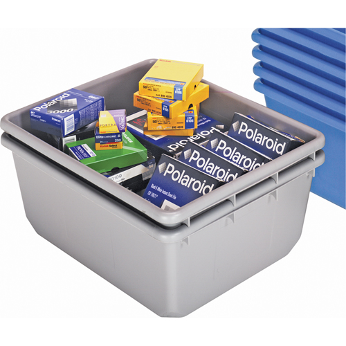 QuanTub Nesting Totes, 19" W x 24-1/2" D x 9.5" H, Grey Mukwa Safety Services