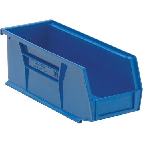 Bacs ultra empilable & suspendable, 4-1/8" la, 4" h x 10-7/8" p, Bleu Mukwa Safety Services