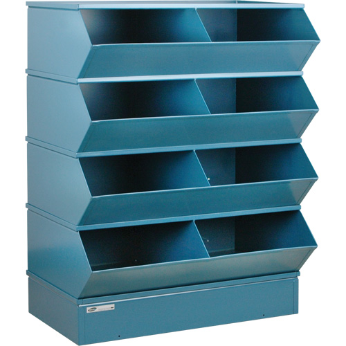 Pre-Engineered Sectional Systems, 5000 lbs. Cap., 37" W x 24" D x 44" H, Blue Mukwa Safety Services