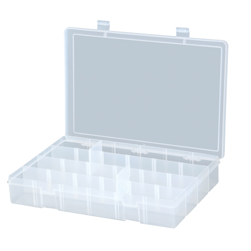 Compact Compartment Cases, 13.125" W x 2.3125" D x 9" H, 24 Compartments Mukwa Safety Services