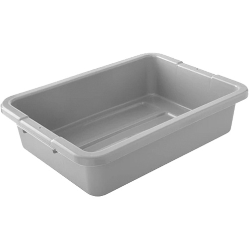 Boîtes utilitaires - Gris, 5" ha x 15" p x 20" lo, Plastique, Gris Mukwa Safety Services