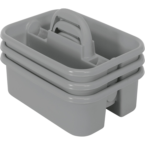 Supply Caddy, 8-3/4" x 13-3/8" x 13-3/8", Grey Mukwa Safety Services