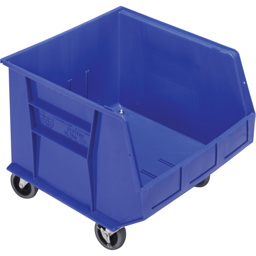 Bac mobile, 14" ha x 16-1/2" la x 18" p, Capacit&eacute; de 75 lb, Bleu Mukwa Safety Services