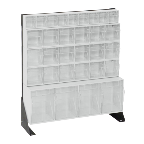 Support pour bacs basculants, 23-5/8" la x 8" p x 28" h, 31 tiroirs Mukwa Safety Services