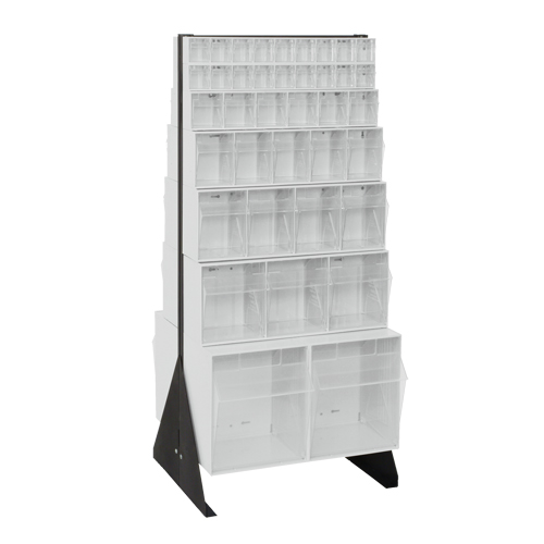 Support pour bacs basculants, 23-5/8" la x 16" p x 52" h, 76 tiroirs Mukwa Safety Services