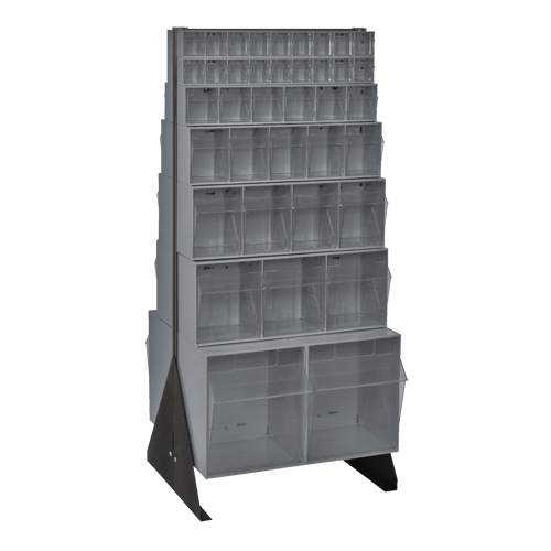 Support pour bacs basculants, 23-5/8" la x 16" p x 52" h, 76 tiroirs Mukwa Safety Services