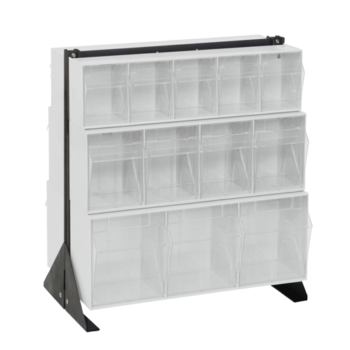 Support pour bacs basculants, 23-5/8" la x 16" p x 28" h, 24 tiroirs Mukwa Safety Services