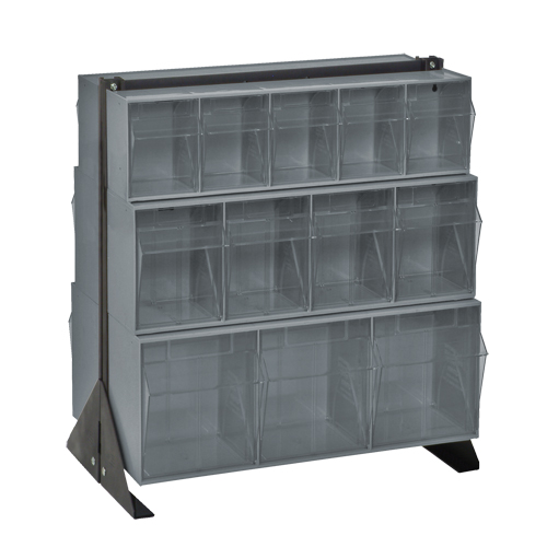 Tip-Out Bins Stand, 23-5/8" W x 16" D x 28" H, 24 Drawers Mukwa Safety Services