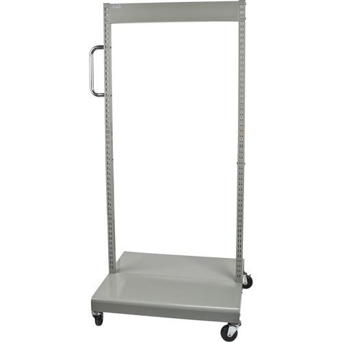 Mobile Tilt Bin Rack - Cart Only, Double-sided, 26-1/4" W x 22" D x 57-1/2" H Mukwa Safety Services