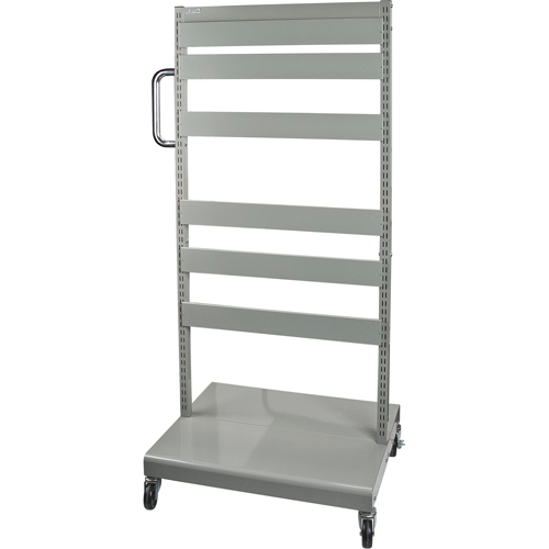 Mobile Tilt Bin Rack - Cart Only, Double-sided, 26-1/4" W x 22" D x 57-1/2" H Mukwa Safety Services