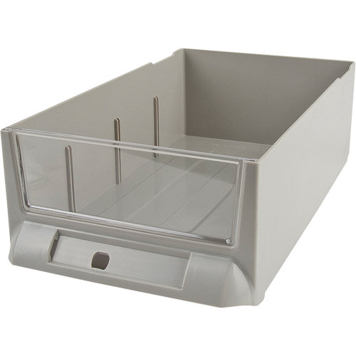 Replacement Drawer for KPC-200 Parts Cabinets, Plastic, 5-3/8" W x 9-13/16" D x 3-3/10" H, Grey Mukwa Safety Services