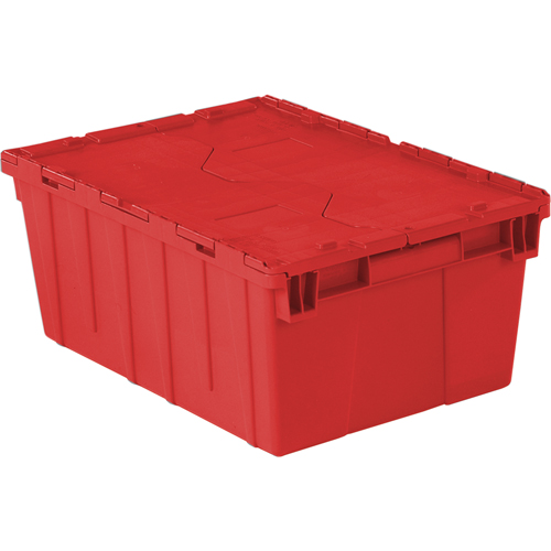 Flipak&reg; Polyethylene Plastic (PE) Distribution Containers, 21.9" x 15.2" x 9.3", Red Mukwa Safety Services