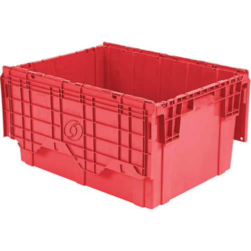 Contenants de distribution Flipak en plastique poly&eacute;thyl&egrave;ne (PE), 27,9" x 20,9" x 15,2", Rouge Mukwa Safety Services