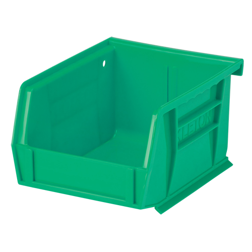 Bac empilable & &agrave; suspendre, 4-1/8" la, 3" h x 5-3/8" p, Vert Mukwa Safety Services