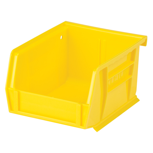 Stack & Hang Bin, 4-1/8" W x 3" H x 5-3/8" D, Yellow Mukwa Safety Services