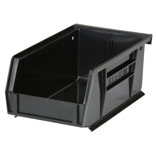Stack & Hang Bin, 4-1/8" W x 3" H x 7-3/8" D, Black Mukwa Safety Services