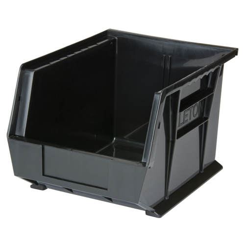 Stack & Hang Bin, 8-1/4" W x 7" H x 10-3/4" D, Black Mukwa Safety Services