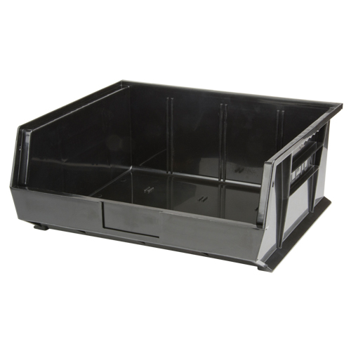 Bac empilable & &agrave; suspendre, 16-1/2" la, 7" h x 14-3/4" p, Noir Mukwa Safety Services