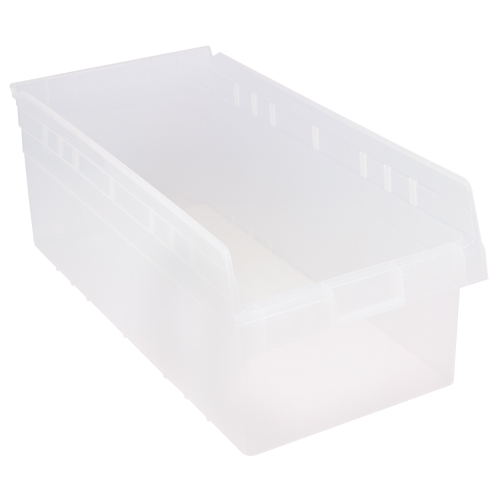 Bacs pour &eacute;tag&egrave;re Store-Max, 11-1/8" la x 8" H x 23-5/8" p, Transparent, Capacit&eacute; 68 lb Mukwa Safety Services
