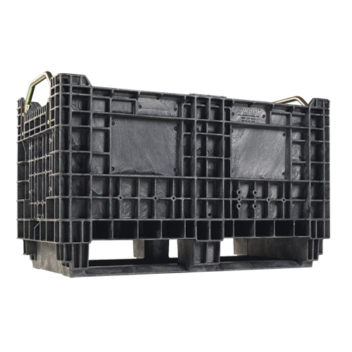 Heavy-Duty BulkTote&reg; Container, 30" L x 16" W x 19.2" H, Black Mukwa Safety Services