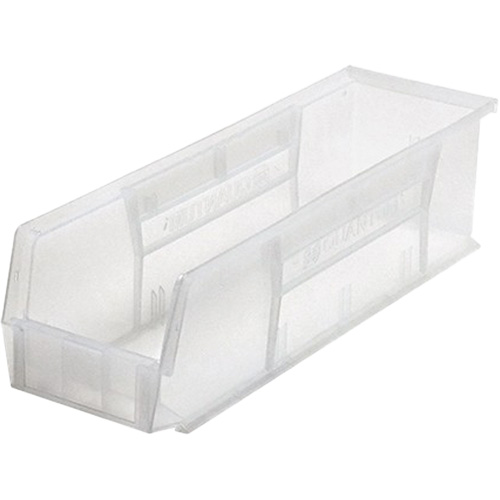 Ultra Stack & Hang Bin, 17-7/8" W x 5" H x 5-1/2" D, Clear Mukwa Safety Services