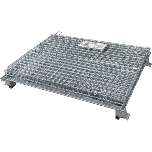 Conteneur repliable en m&eacute;tal grillag&eacute;, 40" la x 48" p x 42" h, Capacit&eacute; de 4000 lb Mukwa Safety Services