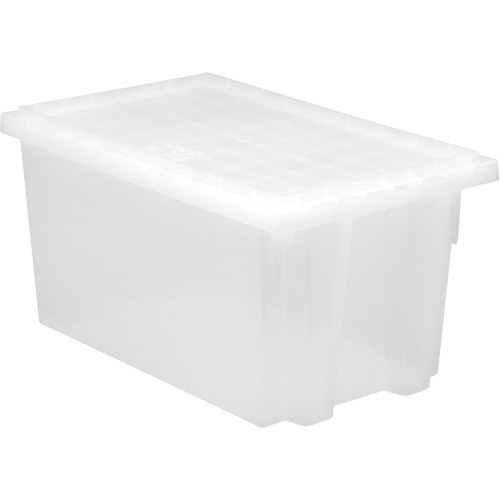 Contenant robuste Stack & Nest, 15" x 19,5" x 29,5", Transparent Mukwa Safety Services