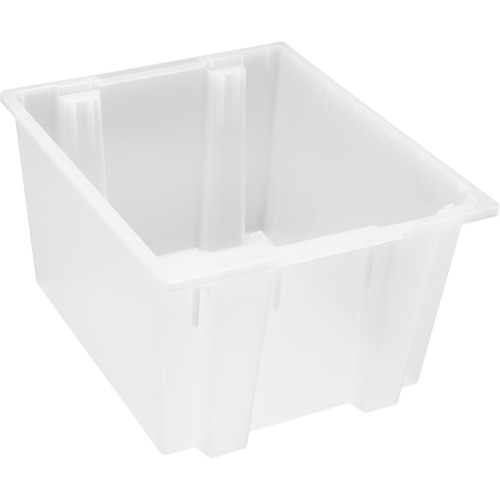 Contenant robuste Stack & Nest, 13" x 19,5" x 23,5", Transparent Mukwa Safety Services