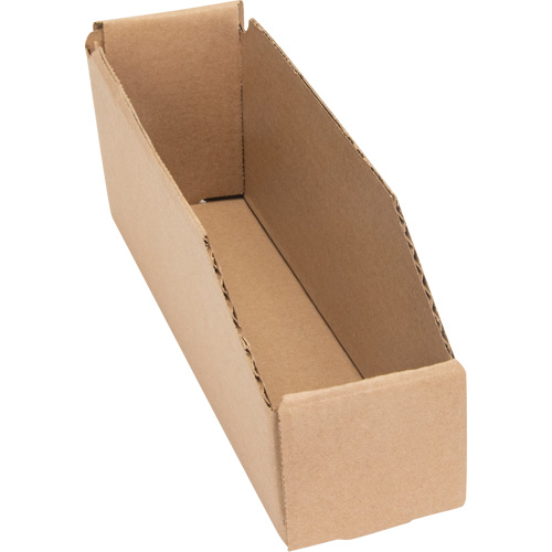 Boîtes profondes en carton ondul&eacute;, 2-7/8" la x 11-1/4" p x 4-1/2" h, Beige Mukwa Safety Services
