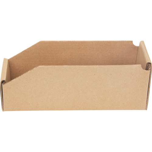 Boîtes profondes en carton ondul&eacute;, 3-3/4" la x 11-1/4" p x 4-1/2" h, Beige Mukwa Safety Services
