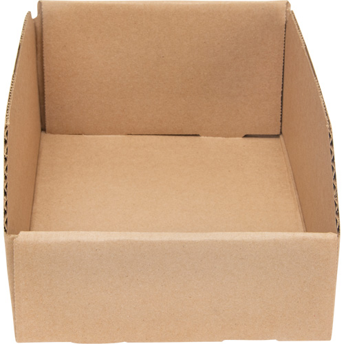 Deep Corrugated Parts Bins, 7-5/8" W x 11-5/16" D x 4-1/2" H, Beige Mukwa Safety Services