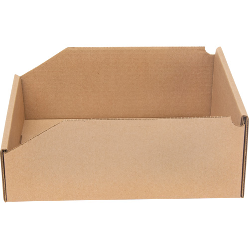 Boîtes profondes en carton ondul&eacute;, 9-3/4" la x 11-1/4" p x 4-1/2" h, Beige Mukwa Safety Services