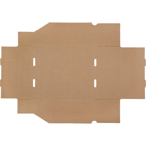 Boîtes profondes en carton ondul&eacute;, 9-3/4" la x 11-1/4" p x 4-1/2" h, Beige Mukwa Safety Services