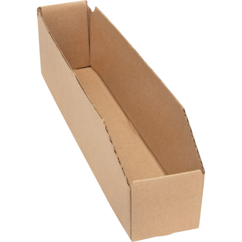 Boîtes profondes en carton ondul&eacute;, 1-7/8" la x 17-1/8" p x 4-1/2" h, Beige Mukwa Safety Services