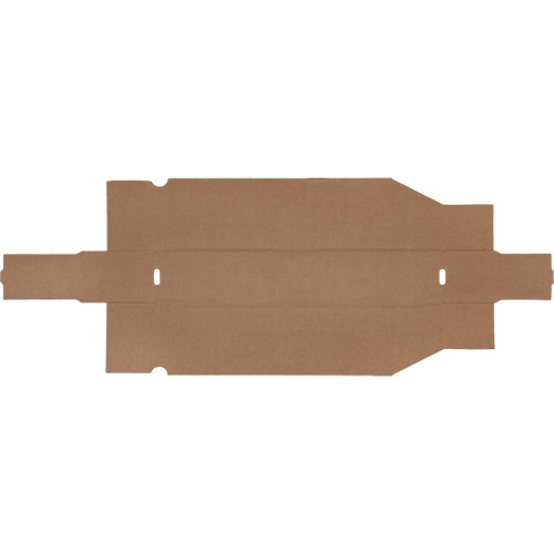 Boîtes profondes en carton ondul&eacute;, 1-7/8" la x 17-1/8" p x 4-1/2" h, Beige Mukwa Safety Services