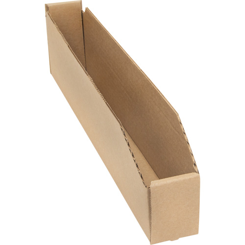 Deep Corrugated Parts Bins, 2-7/8" W x 17-1/4" D x 4-1/2" H, Beige Mukwa Safety Services