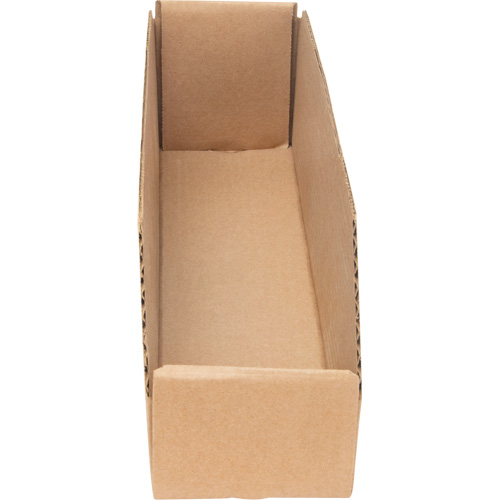 Boîtes profondes en carton ondul&eacute;, 3-3/4" la x 17-1/4" p x 4-1/2" h, Beige Mukwa Safety Services