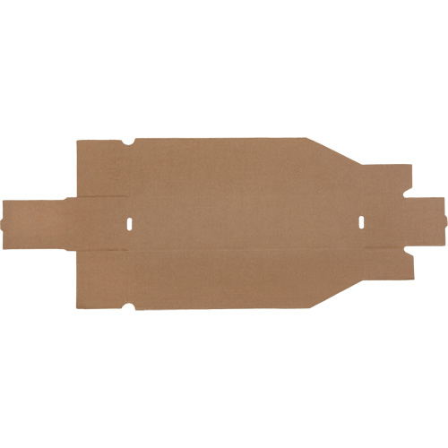 Boîtes profondes en carton ondul&eacute;, 3-3/4" la x 17-1/4" p x 4-1/2" h, Beige Mukwa Safety Services