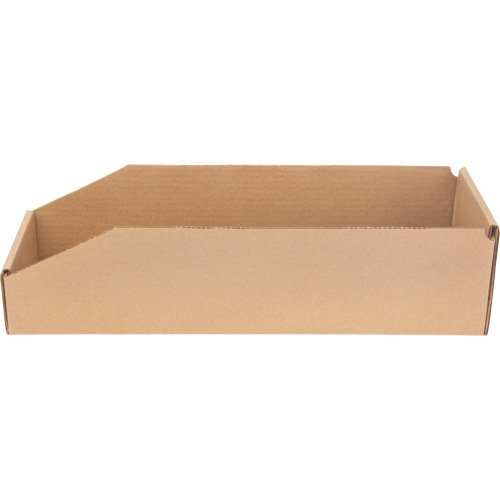 Boîtes profondes en carton ondul&eacute;, 5-3/4" la x 17-1/4" p x 4-1/2" h, Beige Mukwa Safety Services