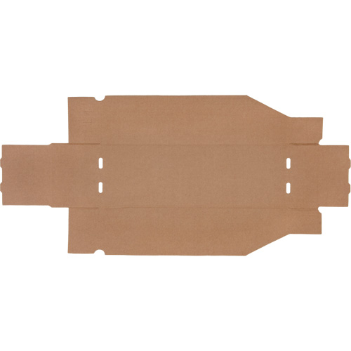 Boîtes profondes en carton ondul&eacute;, 5-3/4" la x 17-1/4" p x 4-1/2" h, Beige Mukwa Safety Services