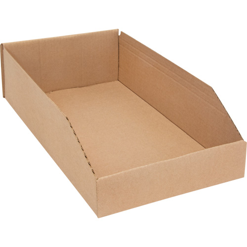 Boîtes profondes en carton ondul&eacute;, 9-3/4" la x 17-1/4" p x 4-1/2" h, Beige Mukwa Safety Services