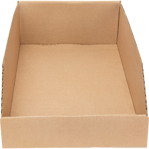 Boîtes profondes en carton ondul&eacute;, 9-3/4" la x 17-1/4" p x 4-1/2" h, Beige Mukwa Safety Services
