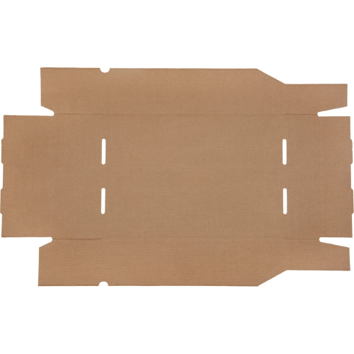 Boîtes profondes en carton ondul&eacute;, 11-3/4" la x 17-1/4" p x 4-1/2" h, Beige Mukwa Safety Services