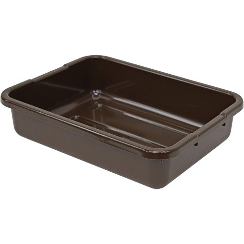 Bac d'entreposage tout usage &agrave; fond rainur&eacute;, 5" ha x 15" p x 21" lo, Plastique, Brun Mukwa Safety Services