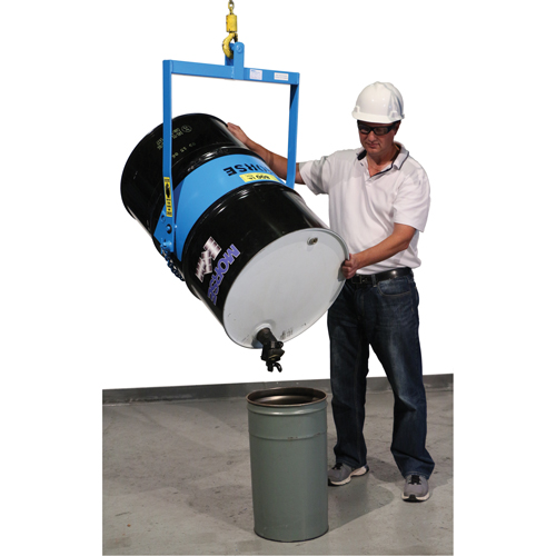 Drum Lifters - Manual Tilt, 55 US gal. (45 Imperial Gal.) Drum Size, 800 lbs./363 kg. Cap. Mukwa Safety Services