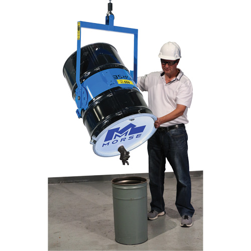 Manual Tilt Drum Lifter Kit, 55 US gal. (45 Imperial Gal.) Drum Size, 800 lbs./363 kg. Cap. Mukwa Safety Services