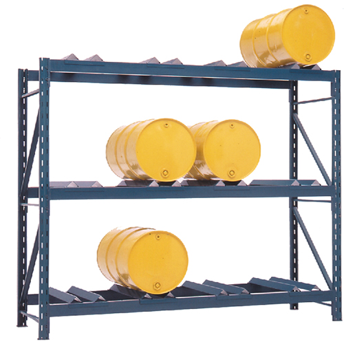 Rayonnages pour barils, 12 barils, 112" la x 36" p x 96" h Mukwa Safety Services
