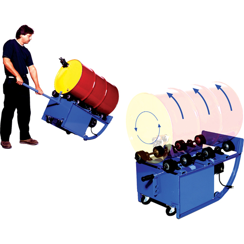 Portable Rotators, 55 US gal. (45 Imperial Gal.) Capacity, Fixed Speed, 0.5 HP Mukwa Safety Services