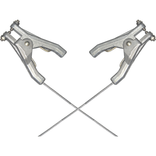 Assemblages robustes de c&acirc;bles de masse et de mise &agrave; la terre - Raccordement &agrave; deux pinces Mukwa Safety Services